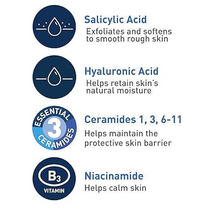 CeraVe Renewing Salicylic Acid Cleanser, 8 Ounce